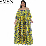 Plus Size Dress 2022 fall long sleeve dress large swing dress Amazon belted