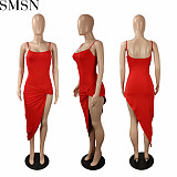 Plus Size Dress European and American women clothing Amazon new sexy nightclub dress strap dress