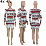 Plus Size Dress Amazon cross border supply fashion casual autumn and winter New sexy dress