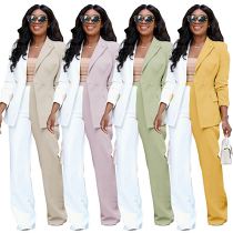 Fall women outfits 2022 patchwork blazer set for women suits office formal