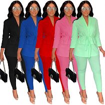 Ladies wear latest fashion boutique clothing women drawstring blazer set