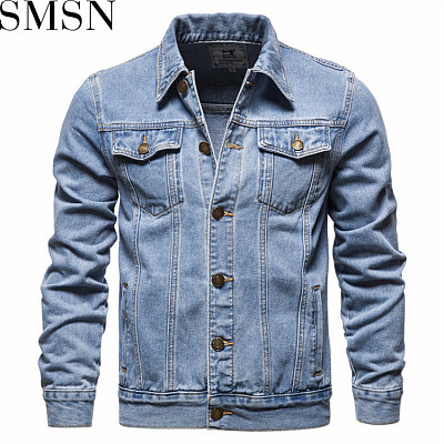 2022 spring and autumn men denim jacket cotton leisure slim jacket men denim coat