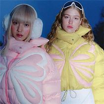 2022 New Ladies Padded Jacket Print Thicken Outdoor Warm Street Winter Women Bubble Coats