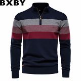 Europe and America autumn and winter new men open chest collar men sweater pullover sweater men