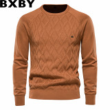 High quality 2022 autumn and winter new cotton men sweater pullover solid color sweater men