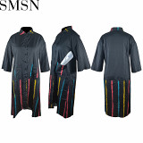 Plus size dress random printing stitching dress half sleeve shirtdress two big pockets