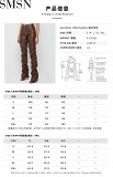 Amazon foreign trade women clothing fashion tight PU leather trousers