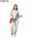 Two Piece Outfits Amazon independent station fashion casual sweater ankle tied long two piece set