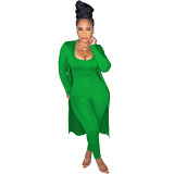 2 Piece Set Women Amazon independent station recommended solid color jumpsuit two piece set