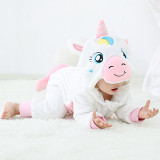 Starry unicorn flannel romper children sleeping bag spot baby romper children pajamas