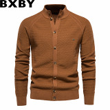 European and American autumn and winter New cardigan men sweater high quality business sweater top