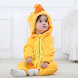 Flannel children crawling suit clothes for babies autumn and winter long sleeve jumpsuit newborn cartoon jumpsuit