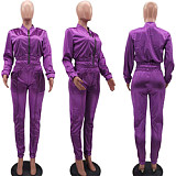 Custom Logo Ladies 2 PCS Sweatsuit Loungewear Street Plus Size Fall Women Two Piece Pants Set