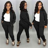 Winter clothes for women two piece outfit thicken fleece sweatshirt set