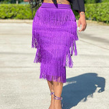 2022 summer new European and American style fashion elegant skirt Medium length dress
