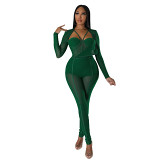 Women Jumpsuits And Rompers Amazon hot V neck tight jumpsuit women