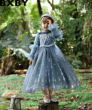 Frozen children Princess elsa dress girls skirt autumn and winter 2021 New Aisha dress elsa