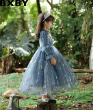 Frozen children Princess elsa dress girls skirt autumn and winter 2021 New Aisha dress elsa