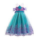 Halloween foreign trade summer mermaid dress girl dress Princess dress