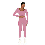 Two Piece Set Women Clothing sports and leisure long sleeve trousers commuter two piece set