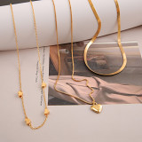 Love necklace female design multi-layer wear collarbone chain female light luxury necklace