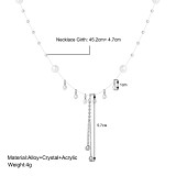 New Simple Retro Necklace Imitation Pearl Necklace Female Design Light Luxury Temperament Clavicle Chain