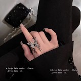 Ring Microencrusted Zircon Winding Snake Angel Butterfly Female Fashion Index Finger Ring