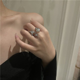 Rings Retro Moonstone Light Luxury Opening Adjustable Index Finger Ring Jewelry