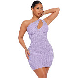 Summer New Hollowed Out Slim Mini Sexy Evening Dress