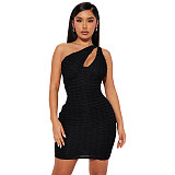 Summer New Hollowed Out Slim Mini Sexy Evening Dress