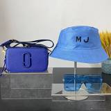 MJ Camera Bag Shoulder Bag Paired With Hat And Sunglasses