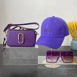 MJ Camera Bag Shoulder Bag Paired With Hat And Sunglasses