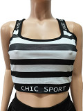 Printed Tank Top Pleated Skirt Casual Sports Home Set