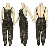 Women'S Loose Camouflage Jumpsuit Overalls