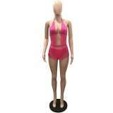 Sexy Women'S Tassel Bikini Two-Piece Swimsuit