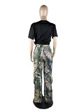 Fashion Casual Camouflage Printed Cargo Pants