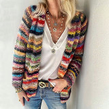 Sweater Knitted Cardigan Thin Coat Loose Coat Female