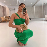 Sexy Oblique Shoulder Open Back Slim Fit Dress For Women