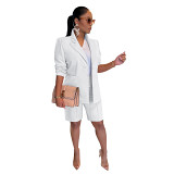 Women'S Suit Suit Jacket Shorts Two-Piece Spring Summer Casual Suit