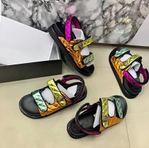 Colorful Thick Sole Velcro Beach Sandals For Women