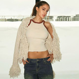 Fashion Street All-Match Long-Sleeved Sweater Jacket Tops Wholesale