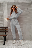 Thread Fabric Hooded Sweater Fashion Trousers Women'S Suit Women
