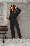 Thread Fabric Hooded Sweater Fashion Trousers Women'S Suit Women
