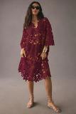Leisure Loose Beach Vacation Cover Up Lace Dress