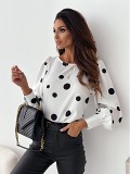 Long Sleeved Pullover Printed Shirt For Women
