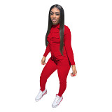 Autumn And Winter Long Workwear Zippered Pocket Jumpsuit