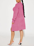 Casual And Chic Solid Color Knits Can Be Worn In Two-Piece Sets