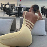 Autumn New Sexy Hot Girl Resort Style Slim Buttoned Vest Dress