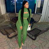European And American Style 2024 Spring New Women'S Fashion Half-High Neck Long Sleeve Cut-Out T-Shirt Slim Small Leg Pants Suit Women