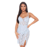Lace Sexy Trendy Casual Dress Sexy slit Women Dresses